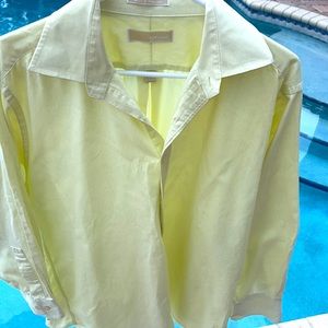 Michael Kors Men’s Yellow Button Down Collared Dress Shirt 16.5 32/33 L EUC
